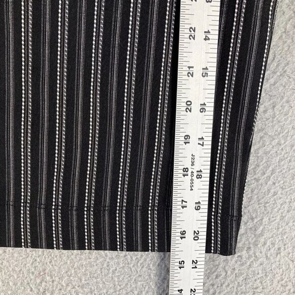 Mixxed26 Womens Skirt Black & White Pinstripe Pencil Straight Stretch Size XL - Picture 9 of 10